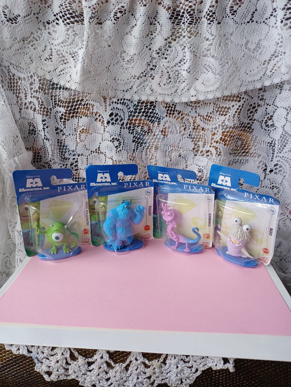 MIXED LOT (4) NEW DISNEY PIXAR MONSTERS, INC. MICRO COLLECTION ACTION FIGURES